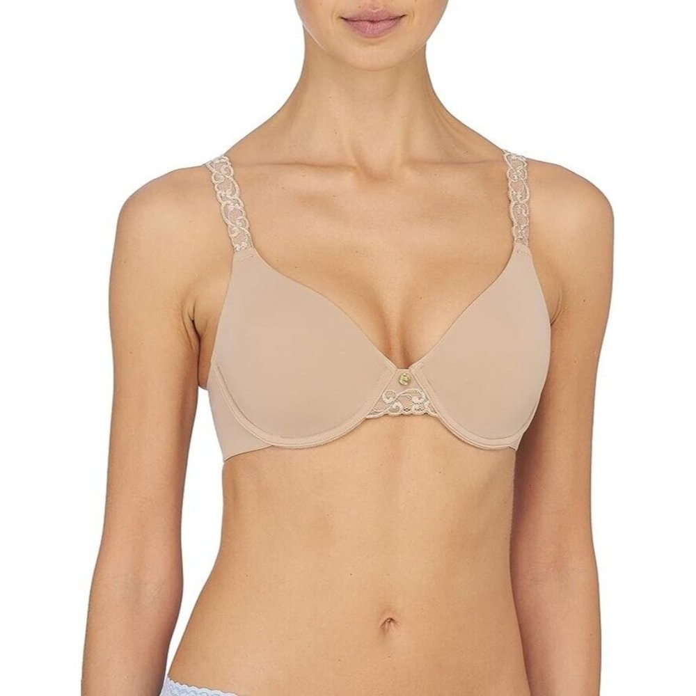 Natori 744080 Pure Luxe Seamless Underwire Bra Cafe ( 32C )